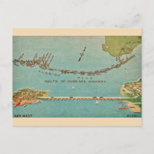 Postal Florida Keys Antiguos - Miami