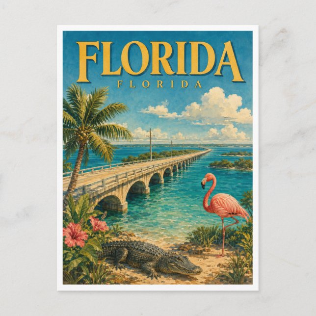 Postal Florida Overseas Highway GeoSaga (Anverso)