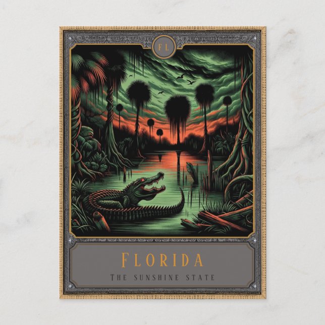 Postal Florida | Postcarta de arte gótico (Anverso)