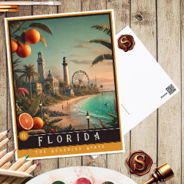 Postal Florida | Postcarta estatal hiperrealista