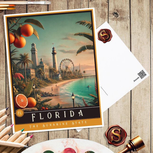 Postal Florida | Postcarta estatal hiperrealista (Subido por el creador)