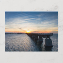 Postal Florida - Puente de siete millas al atardecer post