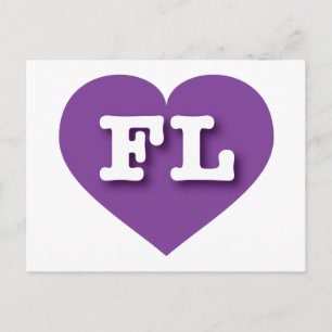Postal Florida Purple Heart - Amo FL
