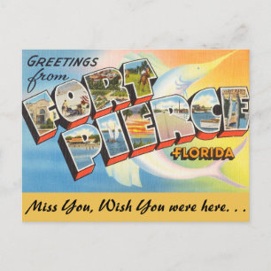 Postal Florida, saludos desde Fort Pierce