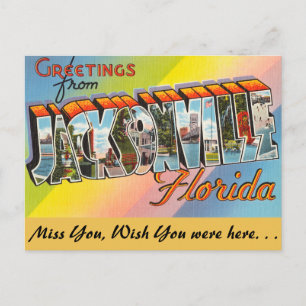 Postal Florida, saludos desde Jacksonville