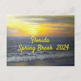 POSTAL "FLORIDA SPRING BREAK POSTCARD 2024
