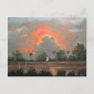 Postal Florida Sunset mientras viaja a Okeechobee
