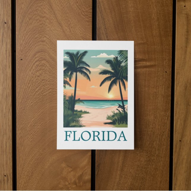 Postal Florida Sunshine State – Tropical Beach Paradise (Florida Sunshine State – Tropical Beach Paradise Travel Postcard)