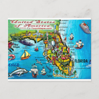 Postal Florida USA Card