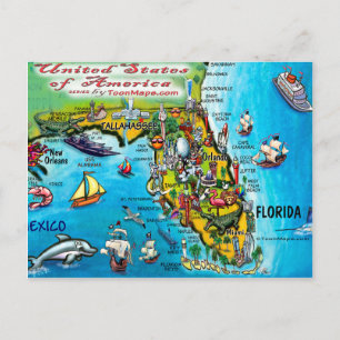 Postal Florida USA Card