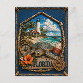 Postal Florida Viajes Antiguos