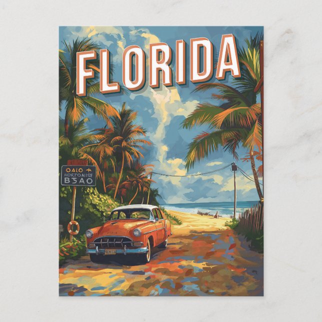 Postal Florida Vintage (Anverso)