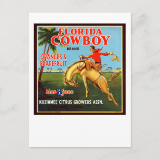 Postal Floriday Cowboy