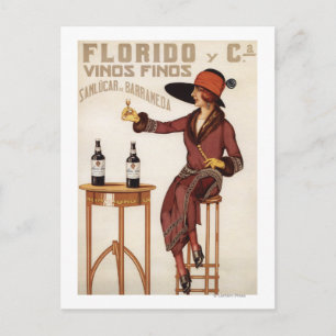 Postal Florido Vinos Finos - Sanlucar de Barrameda