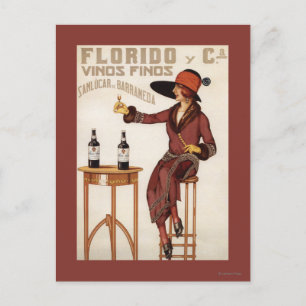 Postal Florido Vinos Finos - Sanlucar de Barrameda