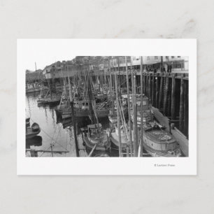 Postal Flota de Trolling en Ketchikan, Alaska. Fotografía