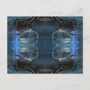 Postal Flotando a través del tiempo