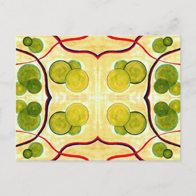 Postal flotante de crema verde (Anverso)