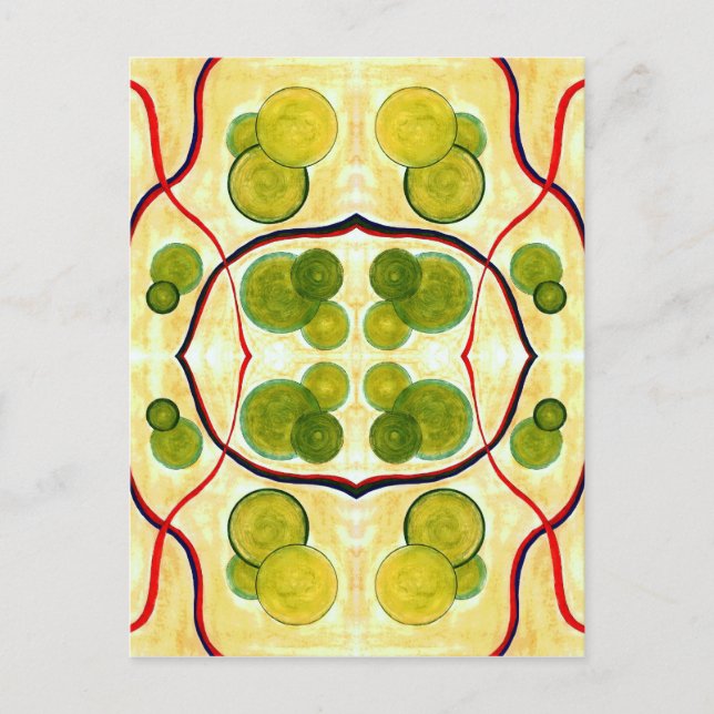 Postal flotante de crema verde (Anverso)