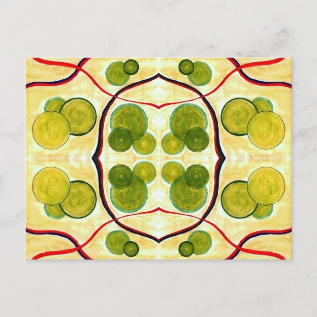 Postal flotante de crema verde (Anverso)