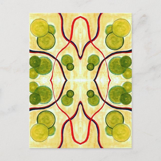 Postal flotante de crema verde (Anverso)