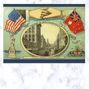 Postal Flotas de EE. UU. Visitan Australia 1908
