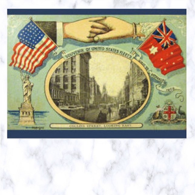 Postal Flotas de EE. UU. Visitan Australia 1908 (Subido por el creador)