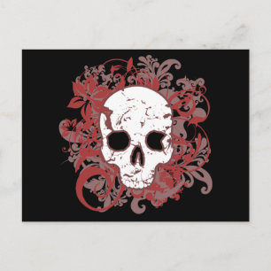 Postal Flourishes Skull