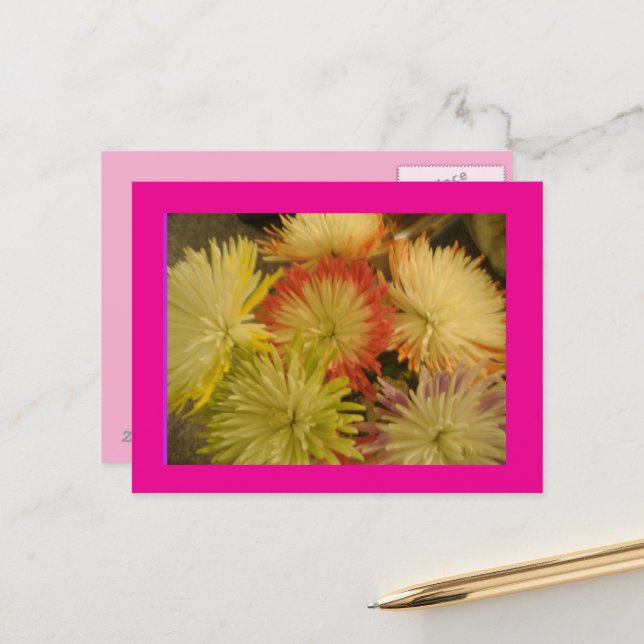 Postal Flower Bouquet Postcard (Anverso/Reverso In Situ)