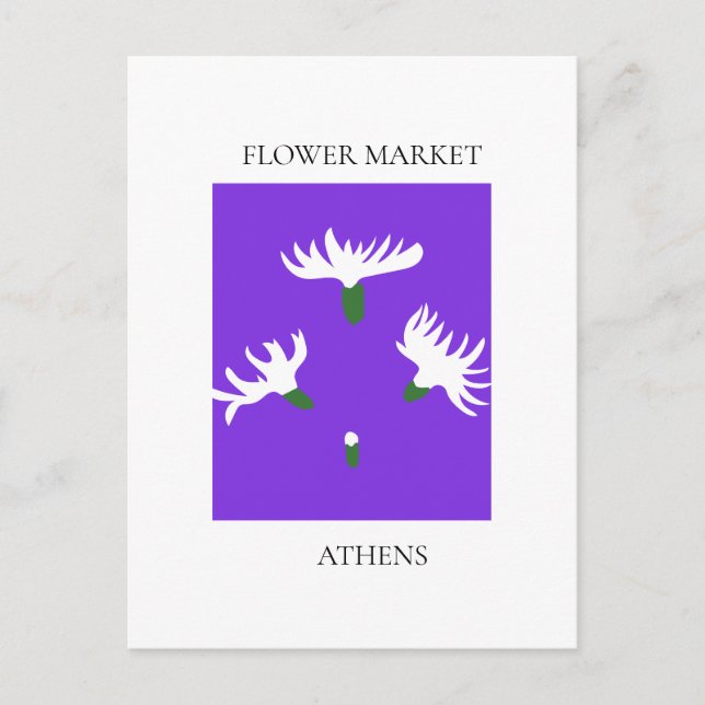 Postal Flower Market - Athens (Anverso)