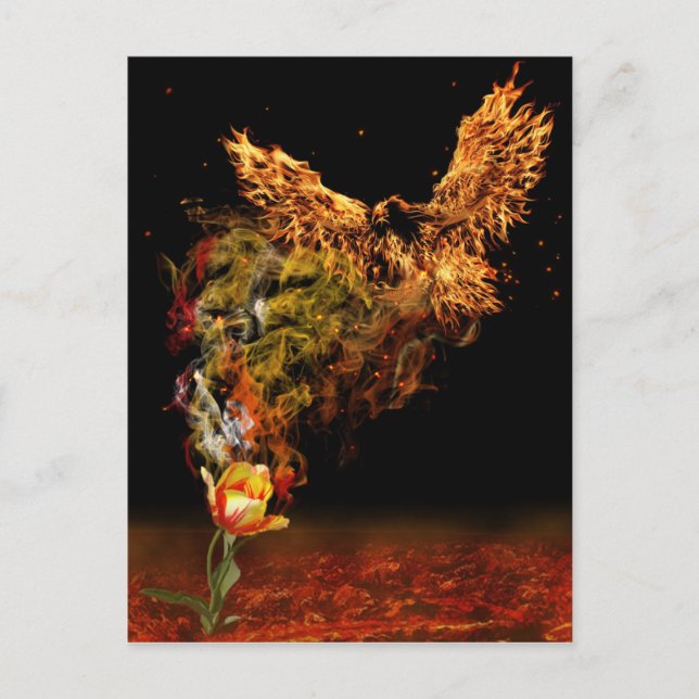 Postal Flower Phoenix (Anverso)