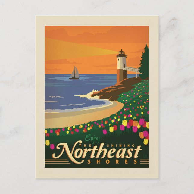 Postal Flower Show de Macy | Nordeste (Anverso)