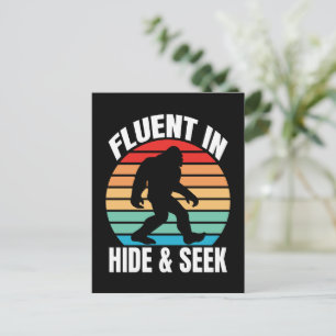 Postal Fluido en Bigfoot Divertido Escondite y Busca
