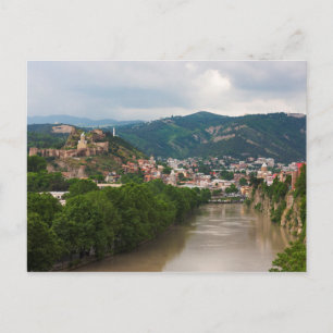 Postal Fluir por el río Mt'k'vari, Tiflis