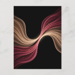Postal Flujo Eterno de Amor — Arte Romántico Abstracto