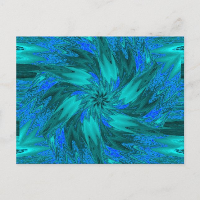 Postal FLUJOS DE SALVAJE EN PASTELES 8 Postcard (Anverso)