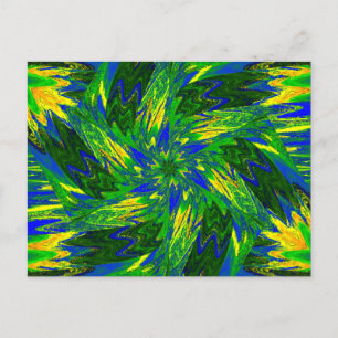 Postal FLUJOS SALVAJES EN PASTELES 13 Postcard