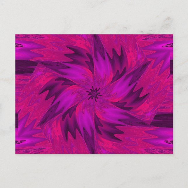 Postal FLUJOS SALVAJES EN PASTELES 3 Postcard (Anverso)