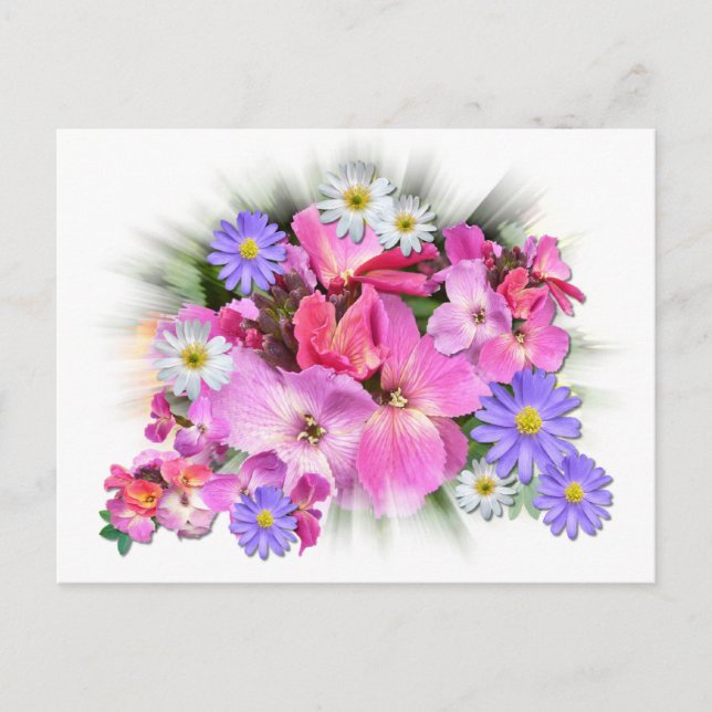 Postal FLUJOS Y ANEMONES ~ Postcard (Anverso)