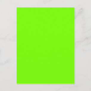Postal fluorescente verde