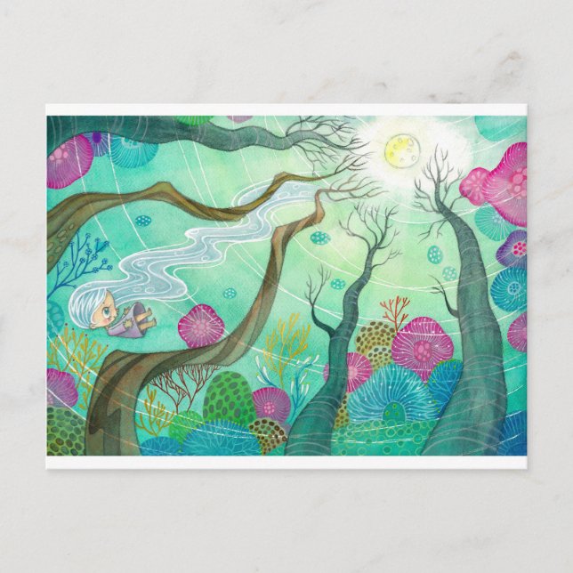 Postal Fluye como el agua (Anverso)