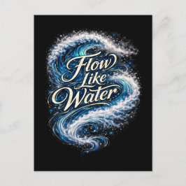 Postal Fluye Como el Agua