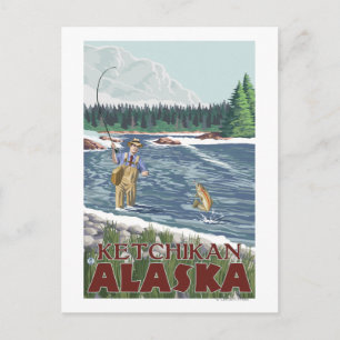 Postal Fly Fisherman - Ketchikan, Alaska