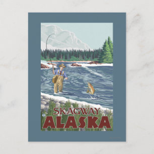 Postal Fly Fisherman - Skagway, Alaska