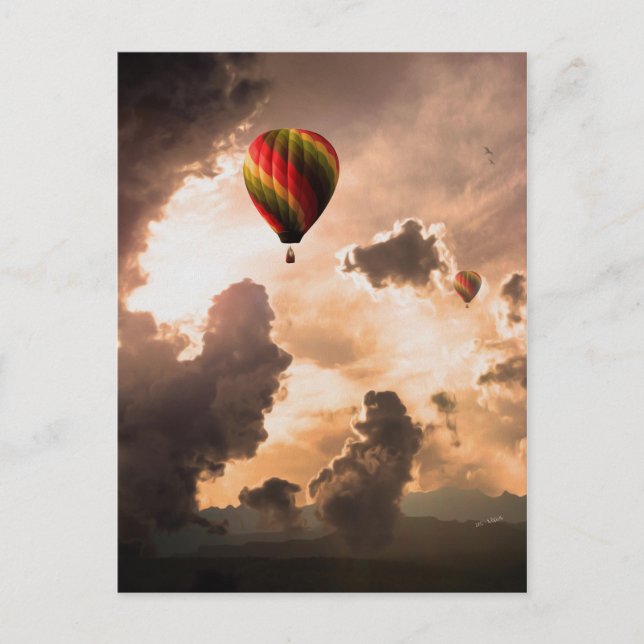 Postal Fly Free My Hot Air Balloon - The Journey Edition (Anverso)