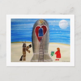 Postal ...Fly Me to The Moon...art by Jutta Gabriel...