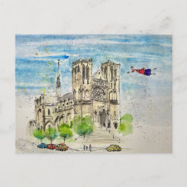 Postal Flying Joanna Post Card