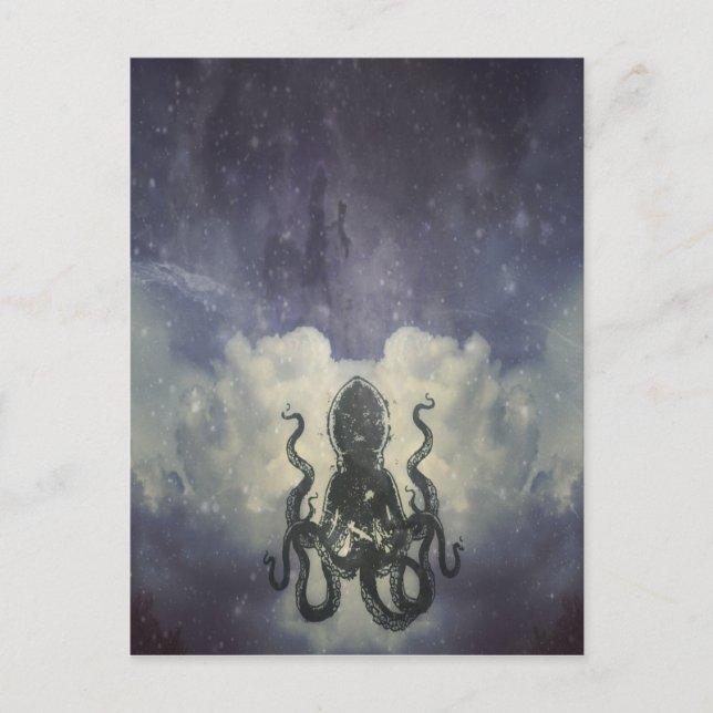 Postal Flying Octopus Card (Anverso)