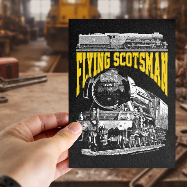 Postal Flying Scotsman 1923 LNER Train. Steam Locomotive. (Flying Scotsman 1923 LNER Train. Steam Locomotive. Postcard)