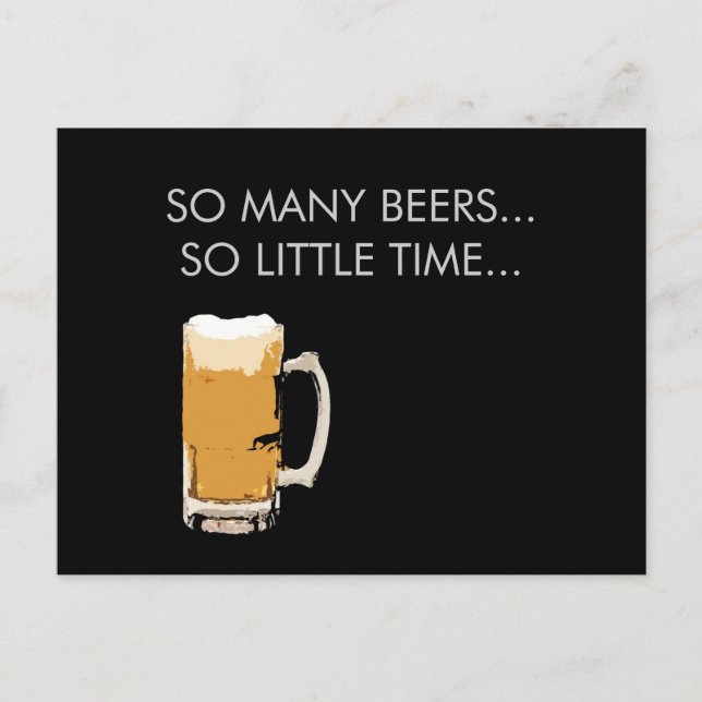 Postal Foamy Beer Mug Postcard (Anverso)